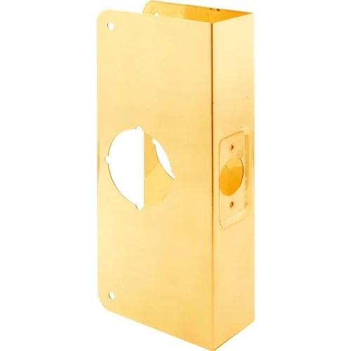 Solid Brass 2-1/8" X 2-3/8" X 1-3/4" Lock & Door Reinforcer