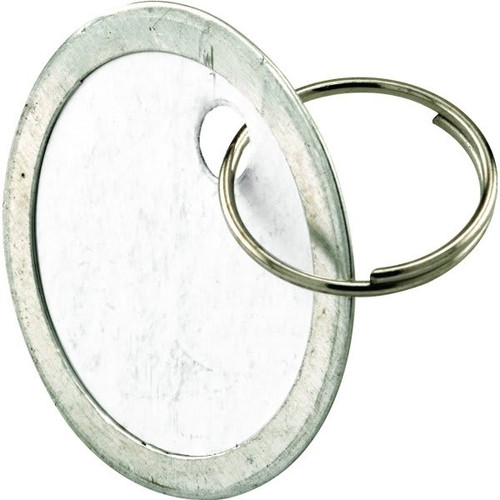 Metal Borders Paper Key Tag W/ Key Wire Rings (20-Pack)