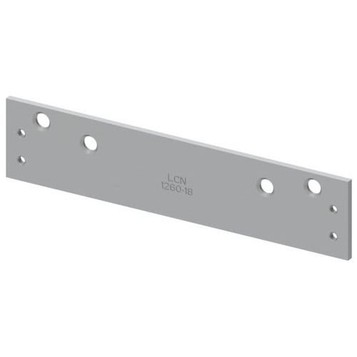 Lcn Aluminum Narrow Top Rail Door Plate 4-1/2