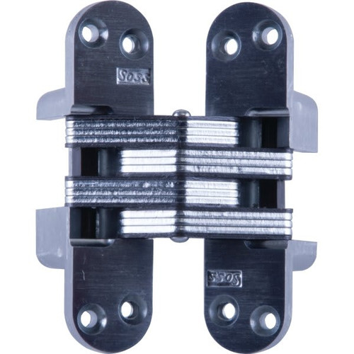 Soss Satin Chrome Invisible Hinge 4-5/8 For Wood Or Metal Applications