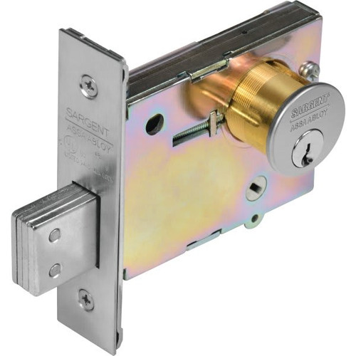 Sargent Single Cylinder Turn Lever Deadbolt (Satin Chrome)