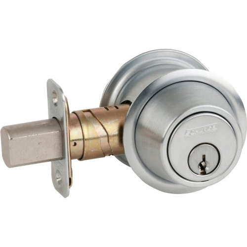 Schlage B500 Keyed Alike 6-Pin Cylinder Double Cylinder Deadbolt (Satin Chrome)
