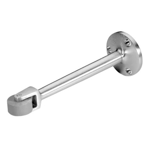 Rockwood 6-1/4 In Straight Roller Stop (Satin Chrome)