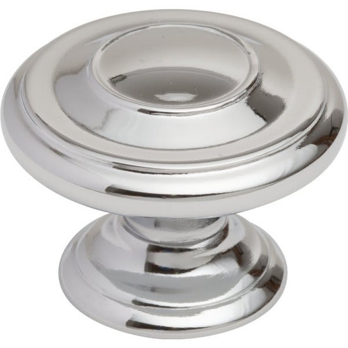 Liberty Hardware 1-3/8 Harmon Knob Polished Chrome, Package Of 12