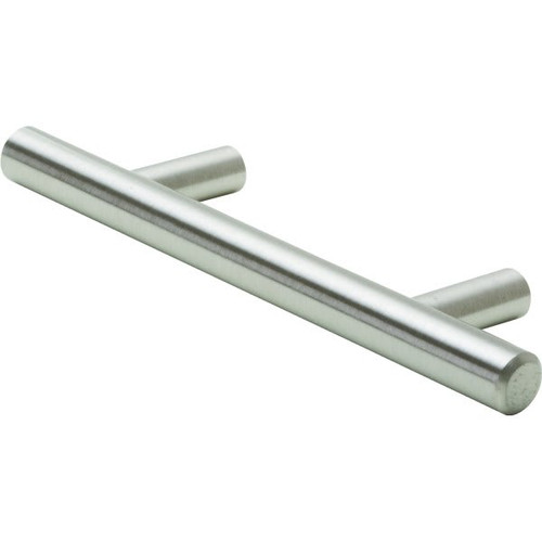 3-3/4" Hollow Steel Drawer Pull Satin Nickel