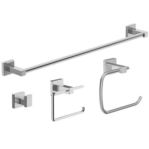 Symmons Duro Polished Chrome 4-Piece Accessory Set