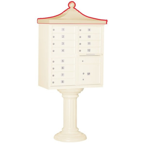 Salsbury Industries Cluster Mailbox Decorative Topper, Sandstone