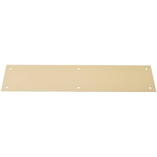 Ives Push Plate, Bright Brass, 4 Inches X 16 Inches