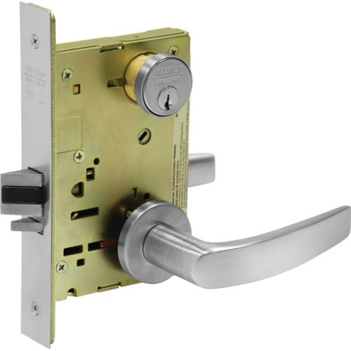 Sargent Satin Chrome Grade 1 Non-Handed Entry/Office Mortise Lever Lock