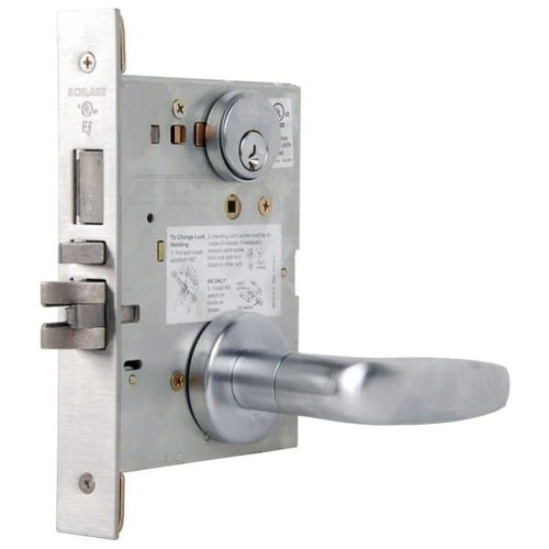 Schlage Satin Chrome 07a Entrance Mortise Lock With Deadbolt