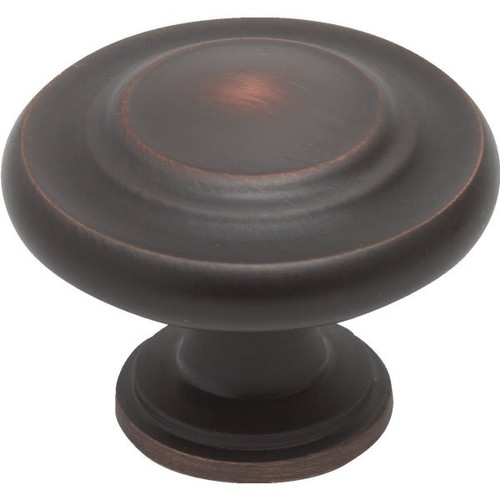 Amerock Inspirations 1-3/8" Knob, Oil Rubbed Bronze-Package Of 25