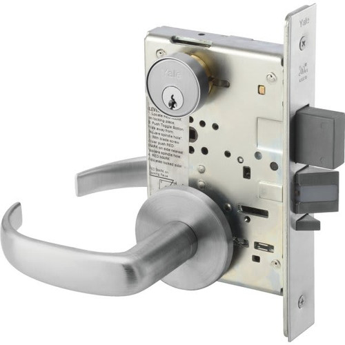 Yale Mortise Lockset, 8800, Escutcheon Plate, Apartment With Deadbolt, Grade 1