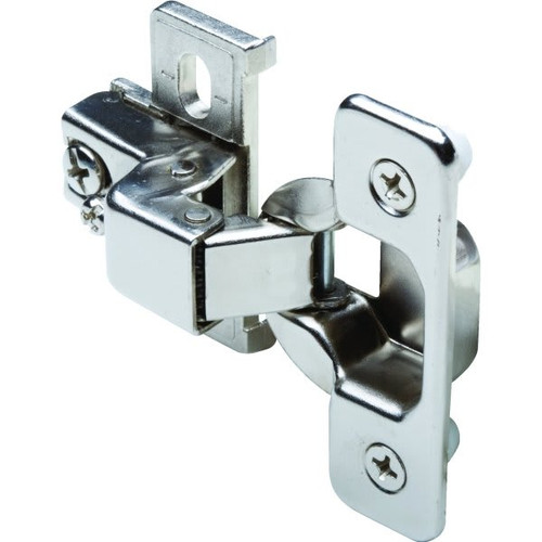 ½ In. Overlay Self-Closing Cabinet Hinge (Nickel) (2-Pack)