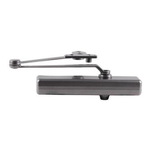 Lcn Surface Door Closer, Stop Arm, Aluminum/689 Finish, Sized 1-6