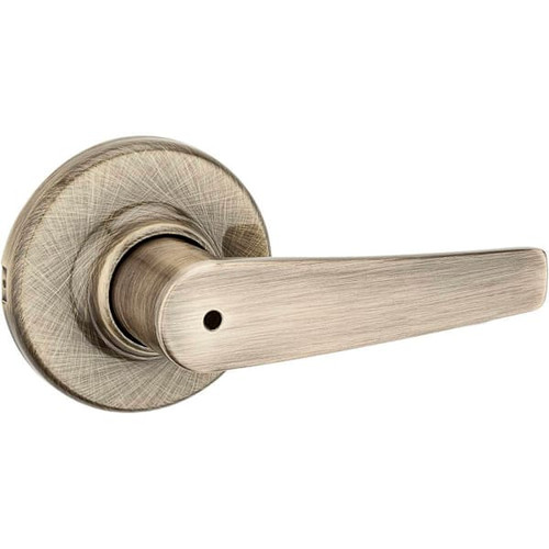 Kwikset Delta Antique Brass Bed/Bath Privacy Door Lever