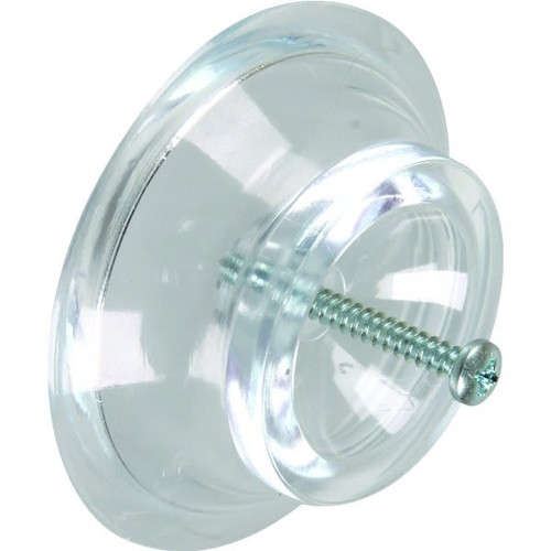 2-5/16 In Wall Door Bumper (2-Pack) (Clear)