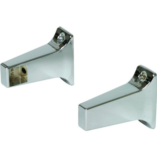 3/4" Exposed Screw Mount Towel Bar Brackets In Polished Chrome