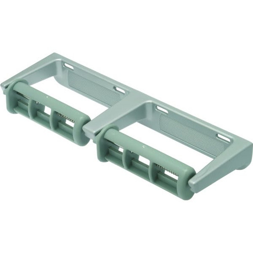 Surface Mount Commercial Double Toilet Paper Holder In Aluminum
