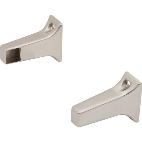 5/8" Exposed Screw Mount Towel Bar Brackets In Satin Nickel