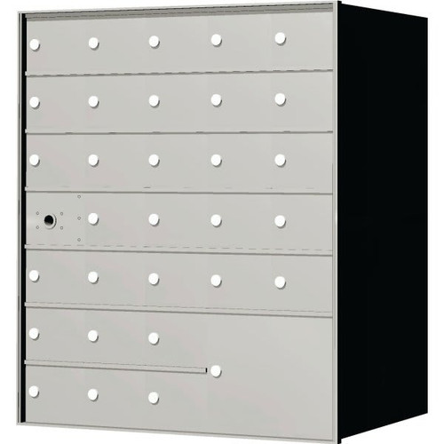 Florence Mfg 1400 Front Load Mailbox - 1 Master Door, 30 Mailboxes, 1 Parcel Locker