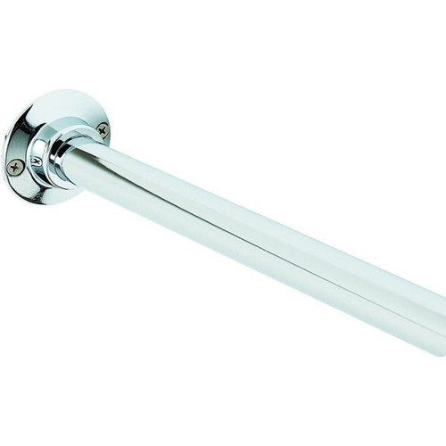 60" Shower Curtain Rod Set In Chrome-Plated Stainless Steel