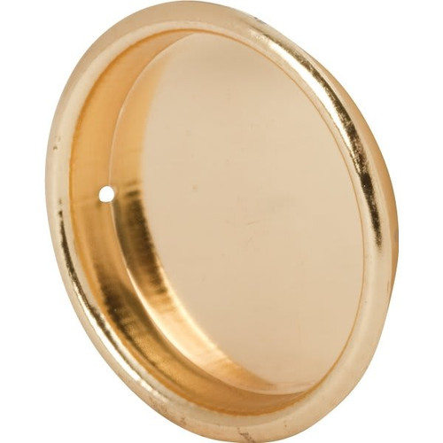 2-1/8" Wardrobe Flush Finger Pull Brass, Package Of 5