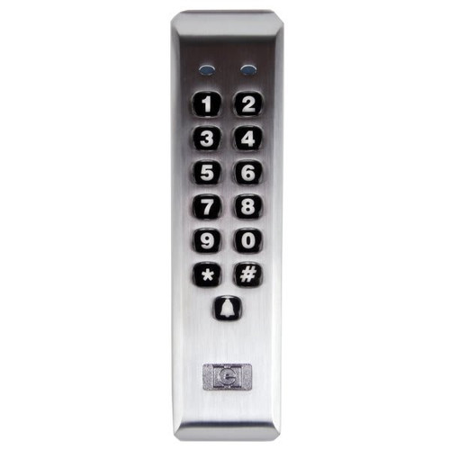 Nortek 212ilm-Al Indoor/Outdoor Mullion-Mount Weather Resistant Keypad Aluminum