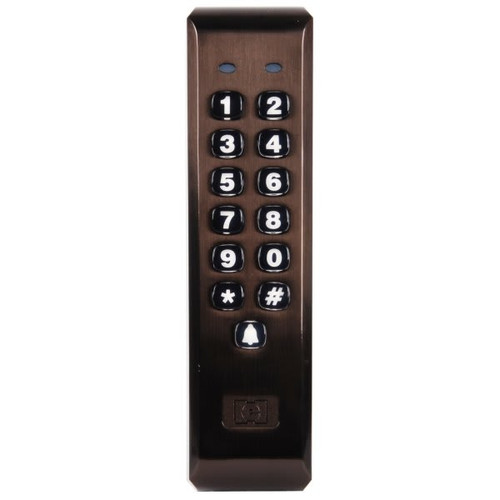 Nortek 212ilm-Bz Indoor/Outdoor Mullion-Mount Weather Resistant Keypad Bronze