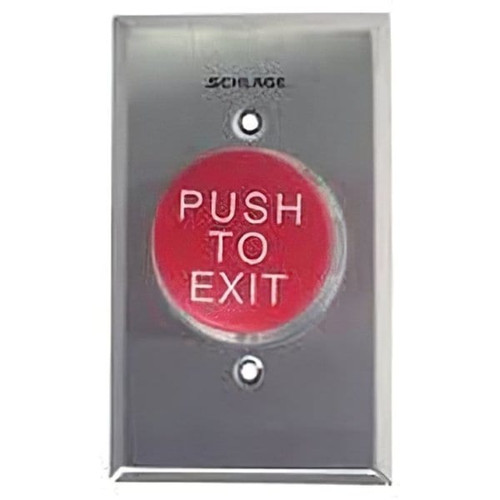 Locknetics Security Adjust Delay Push Button 2-3/4" Red