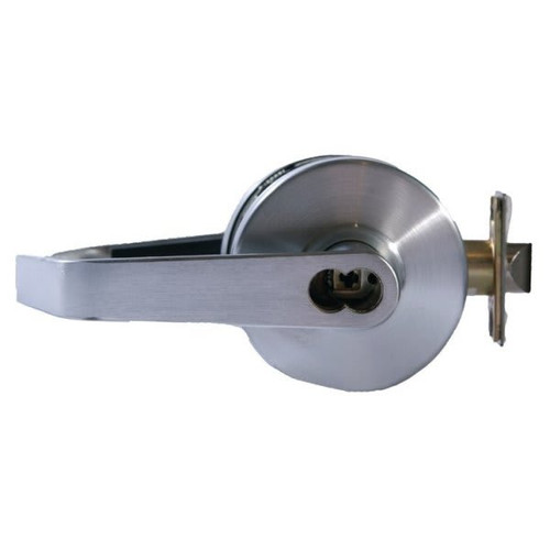 Arrow Lock Co. Grade 2 Cylindrical Lever Latchset. Storeroom Ic, Satin Chrome