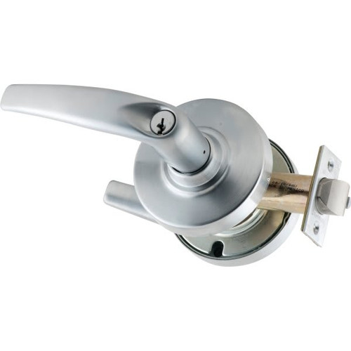 Schlage Grade 1 Cylindrical Lever Latchset. Entrance C Keyway Satin Chrome