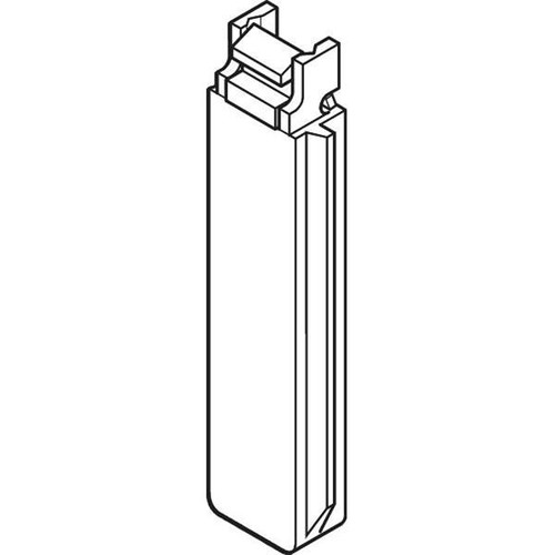 1/2"W X 2-7/8" Wardrobe Door Guide Insert Nylon, Package Of 4
