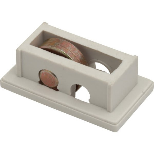 1.43"L Sliding Window Roller Steel, Package Of 2