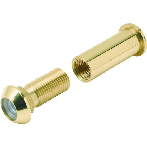 115-Degree 1/2-Inch Diameter Plastic Lens Door Viewer In Brass Package Of 2