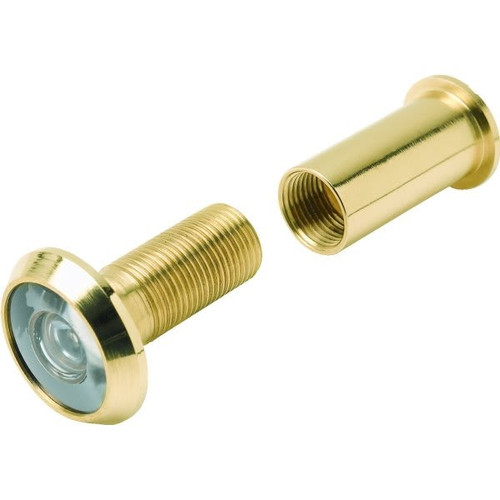 130-Degree 9/16-Inch Diameter Plastic Lens Door Viewer In Brass Package Of 25