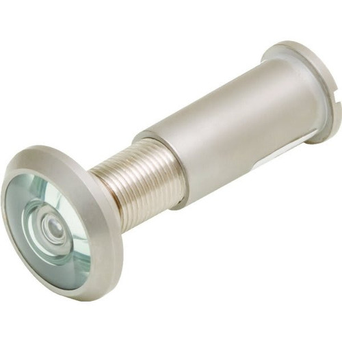 130-Degree 9/16-Inch Diameter Fire-Rated Glass Lens Door Viewer In Satin Nickel