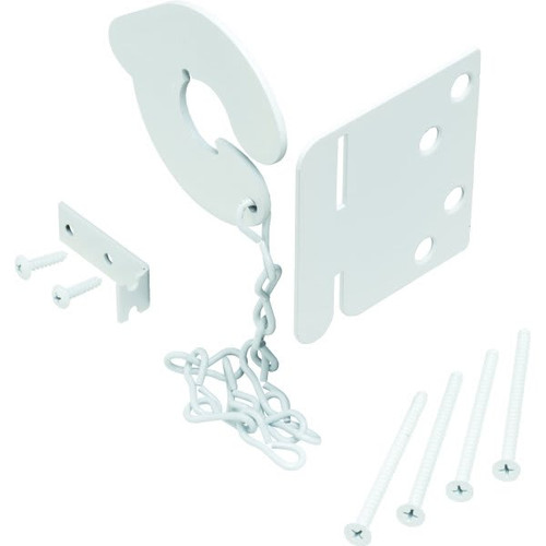 4.25 In Steel Keyless Door Anchor Bolt (White)