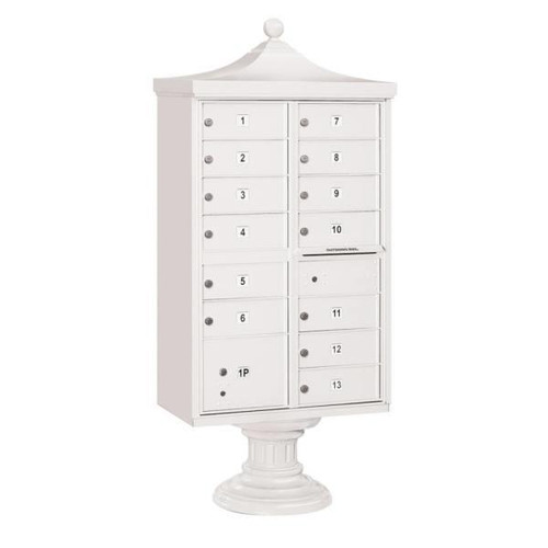 Salsbury Industries Regency Decorative- White- -Includes Top And Cover