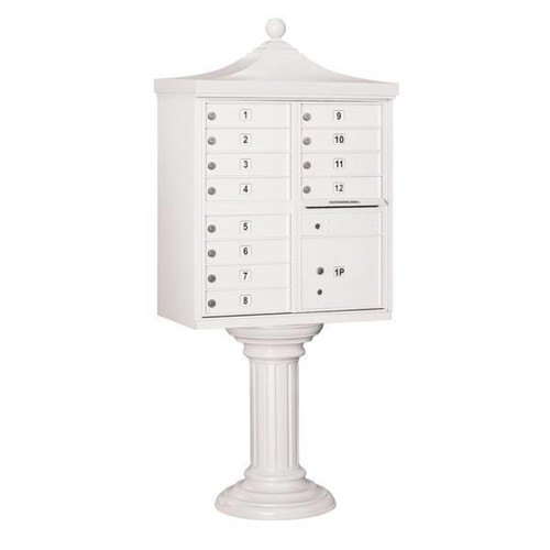 Salsbury Industries Regency Decorative- White-Includes Top And Cover