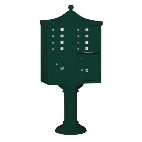 Salsbury Industries Regency Decorative- -Includes Top And Cover-Green