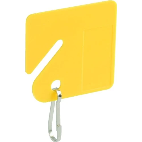Lucky Line Yellow Plastic Key Tags Package Of 20