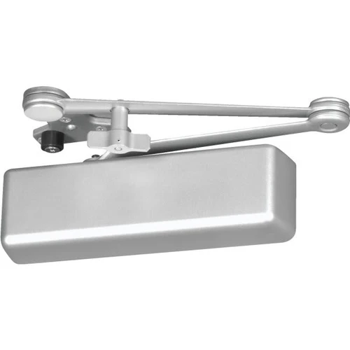 Accentra Cast Iron Door Closer Adjustable 1-6 Hold Open, Aluminum Tri-Style