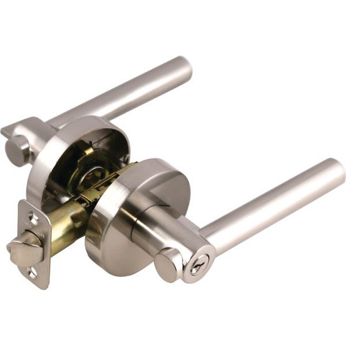 Design House Eastport Entry Straight Lever, Satin Nickel