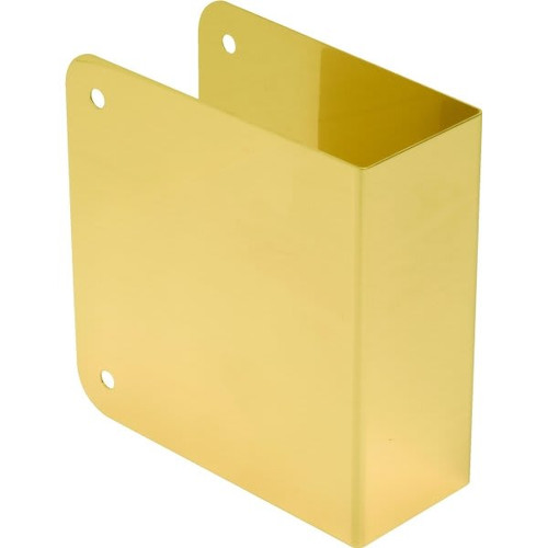 4.5 X 1.75 In Brass Blank Deadbolt Door Repair Cover (Solid Brass)