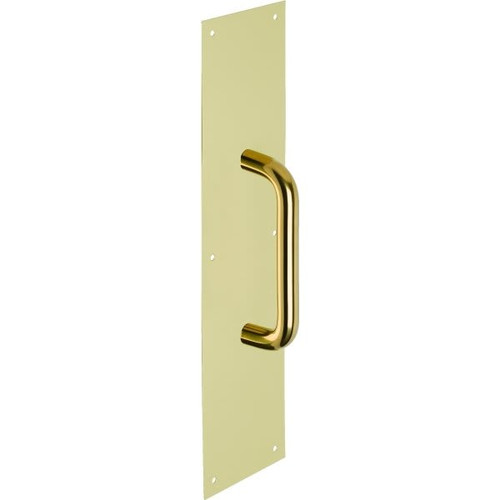 4 X 16 In Solid Brass Heavy-Duty Door Pull Plate