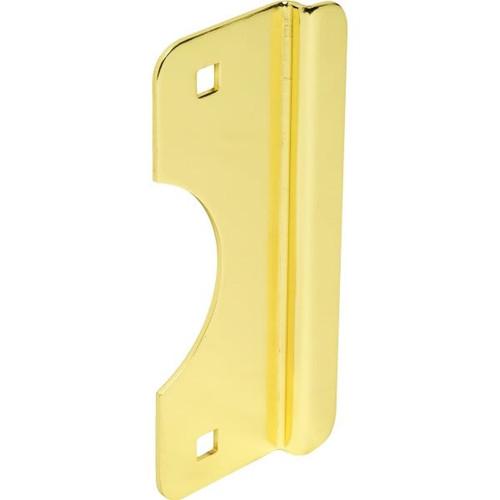 2-5/8 X 6 In Steel Out-Swinging Door Latch Protector (Brass)