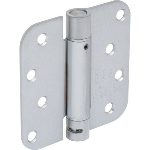 4" Residential Spring Door Hinge Satin Chrome