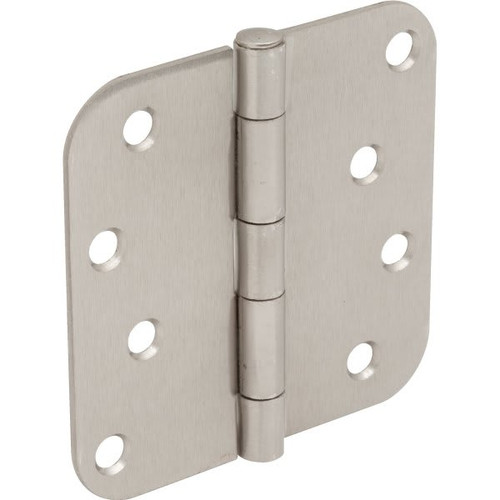 4" Residential Plain Bearing Door Hinge Satin Nickel, Package Of 2