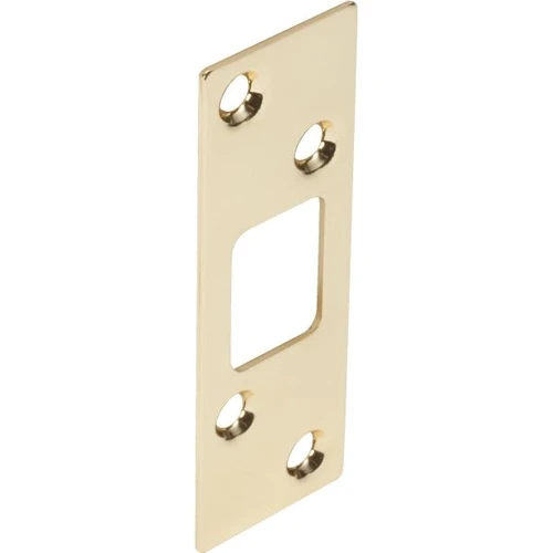 1-1/4w X 3-5/8"H Deadlock Strike Plate Brass, Package Of 2