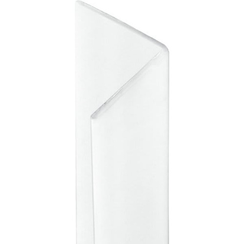 3/4 X 96 In Vinyl Corner Shield W/ Tape (25-Pack) (White)